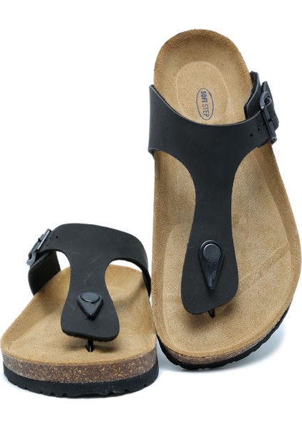 KS8871SK Soft Step Kadın Parmak Arası Mantar Terlik 36-41 04 - Mat Siyah fiyatları