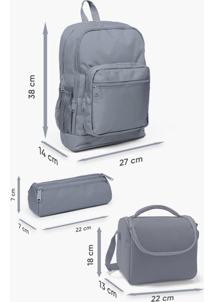 Kids Kapibara Desenli 3’lü Okul Çanta Seti SET0123783 indirimleri