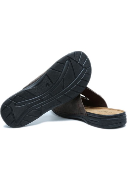 SIB4412 Kifidis-Natura Erkek Çift Bantlı Anatomik Deri Terlik 40-45 Kahve/brown modelleri