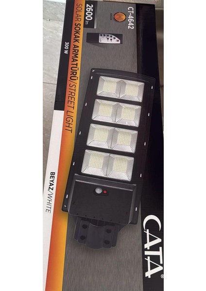 300W Cata Solar Sensörlü Sokak Armatürü CT-4642