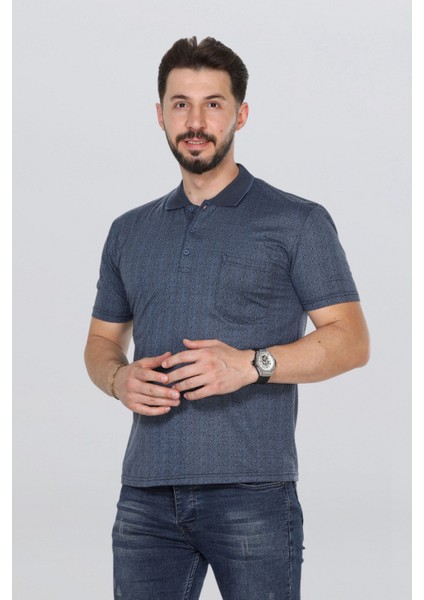 Erkek Baba Tişört Yakalı Cepli Desenli Model Klasik Kesim fiyatları