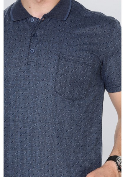 Erkek Baba Tişört Yakalı Cepli Desenli Model Klasik Kesim fırsatları