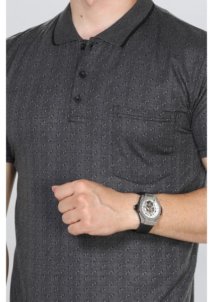 Erkek Baba Tişört Yakalı Cepli Desenli Model Klasik Kesim fırsatları