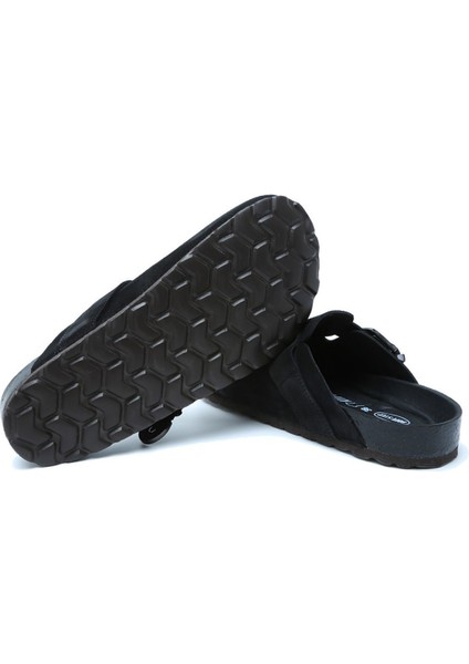 K14616SD Soft Step Kadın Süet Deri Sabo Mantar Terlik 36-41 Siyah/black modelleri