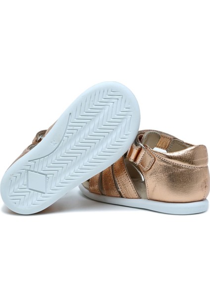 S25V016 Kifidis-Kids Ilk Adım Kız Çocuk Deri Ayakkabı 20-25 Rose Gold fırsatları