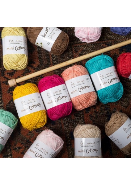 Mini Cottony 20LI Paket 25G Renkli El Örgü İpi - 33845 modelleri