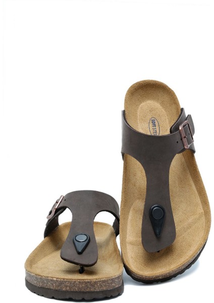 KS8871SK Soft Step Kadın Parmak Arası Mantar Terlik 36-41 03 - Kahve fiyatları