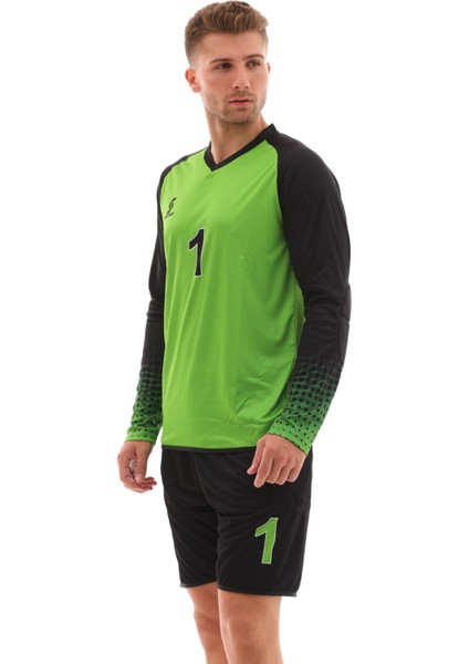 Yeşil Şortu Sünger Destekli Kaleci Forma Takımı R0124 fırsatları