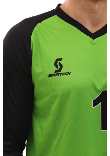 Yeşil Şortu Sünger Destekli Kaleci Forma Takımı R0124