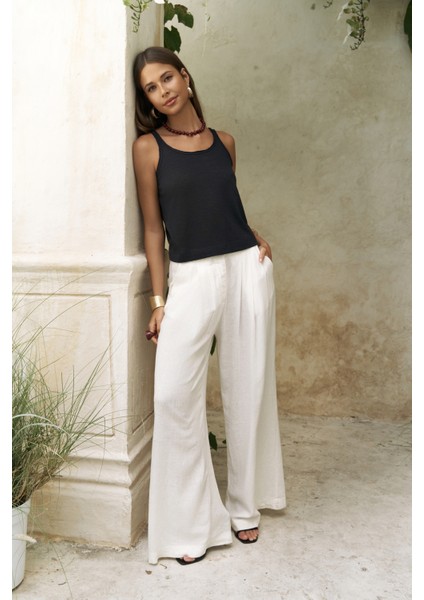 Salnor Basic Siyah Crop