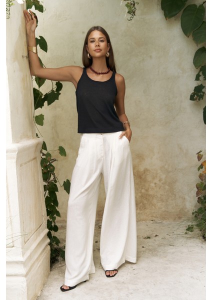 Salnor Basic Siyah Crop