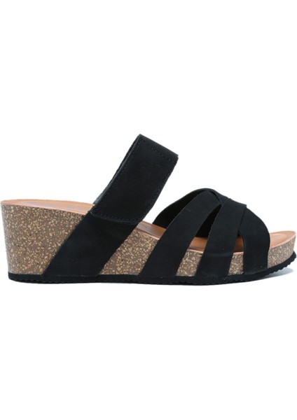 K14107 Kifidis Soft Step Kadın Dolgu Topuklu Mantar Terlik 36-41
