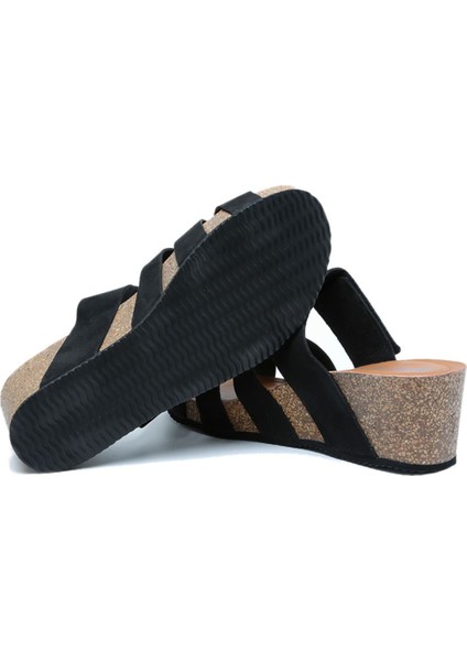 K14107 Kifidis Soft Step Kadın Dolgu Topuklu Mantar Terlik 36-41 modelleri