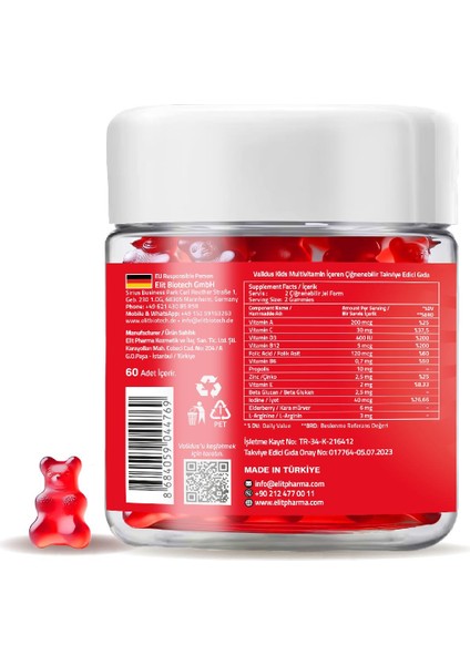 Kids Multivitamin 60 Gummies (Pectin) fiyatları