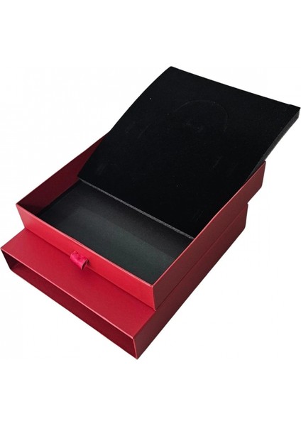 Bordo Çekmeceli Mega Kolye&set Karton Kutusu (20X22 Cm) (Içi Süngerli) fırsatları