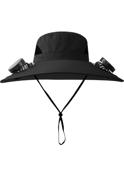 Fan Güneş Şapkası ile Erkek Açık Tırmanma Balıkçılık Güneşlik (Yurt Dışından)