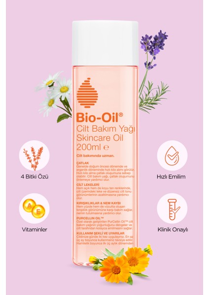Çatlak Karşıtı & Leke Karşıtı Nemlendirici Cilt Bakım Yağı 200 ml - 2 Adet indirimleri