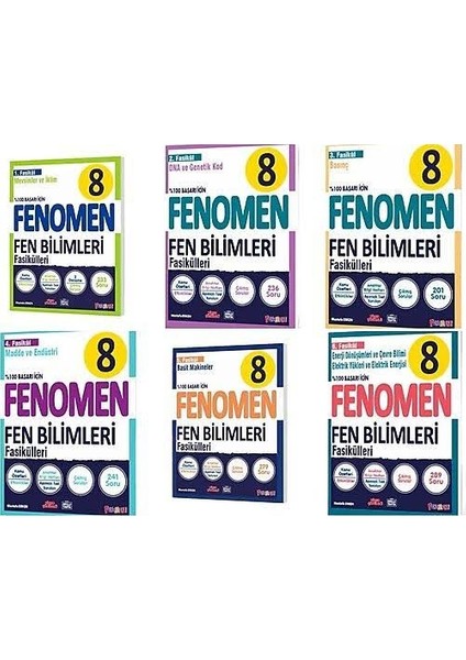 Fenomen Yayıncılık 8. Sınıf Lgs Fen Bilimleri Fasikülleri