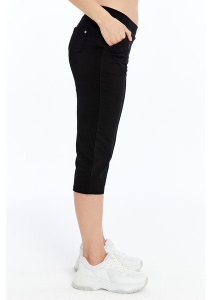 Kadın Siyah Kapri Büyük Beden Eşofman ALTI-K225 modelleri