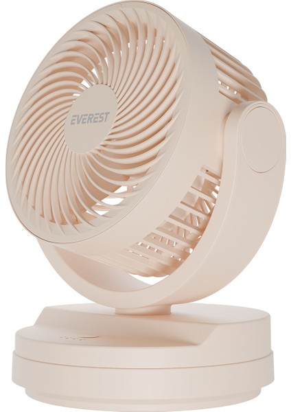 EFN-509 Krem- Kahve 7 Inç 3 Kademeli 2100 Rpm Hız Duvar Tıpı ve Masaüstü USB Fan fiyatları