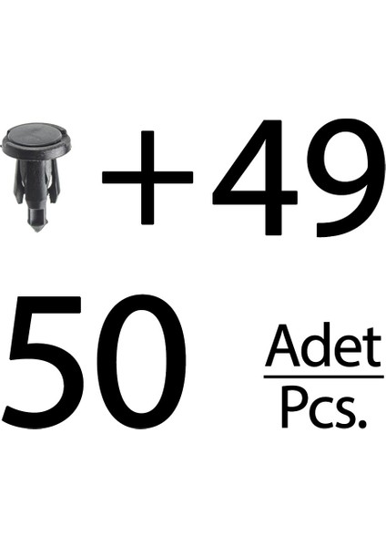 Nissan için 50 Adet Tampon Klips