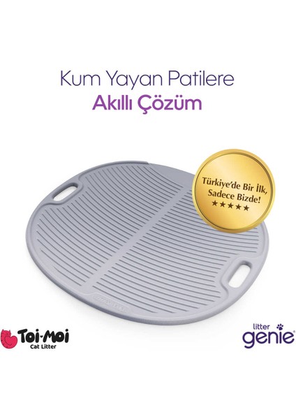 Kolay Temizlenen, Taneleri Tutan Kedi Kumu Paspası, Kabartmalı ve Kaymaz Mat