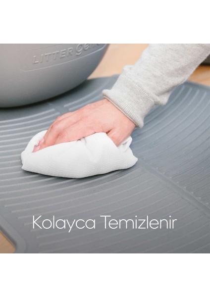 Kolay Temizlenen, Taneleri Tutan Kedi Kumu Paspası, Kabartmalı ve Kaymaz Mat fiyatları