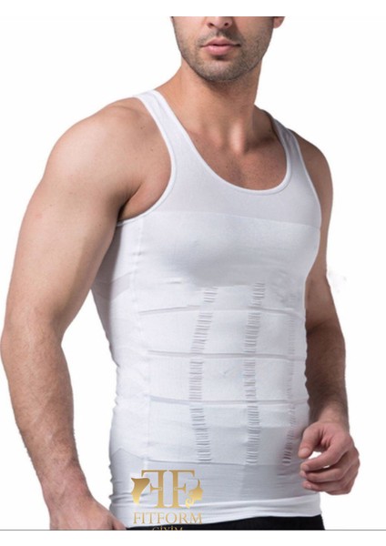 Erkek Atlet Korse Bel Göğüs Göbek Jinekomasti Toparlayıcı Sıkılaştırıcı Dik Duruşa cı Korse Atlet