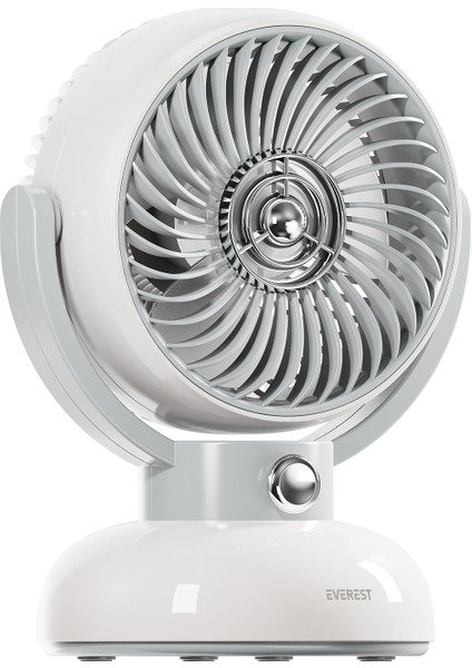 EFN12 Krem 1200MAH 3 Hız Kademe LED Işıklı Retro Masaüstü USB Fan fiyatları