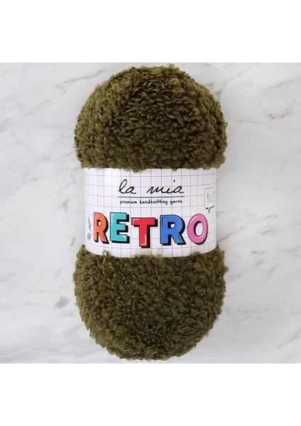 Retro Asker Yeşili El Örgü İpi - LM8001