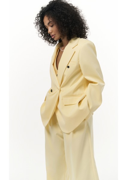 Kaylee Sarı Blazer