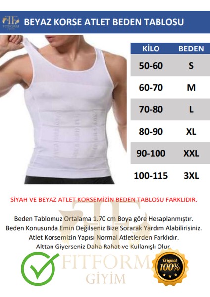 Erkek Atlet Korse Bel Göğüs Göbek Jinekomasti Toparlayıcı Sıkılaştırıcı Dik Duruşa cı Korse Atlet