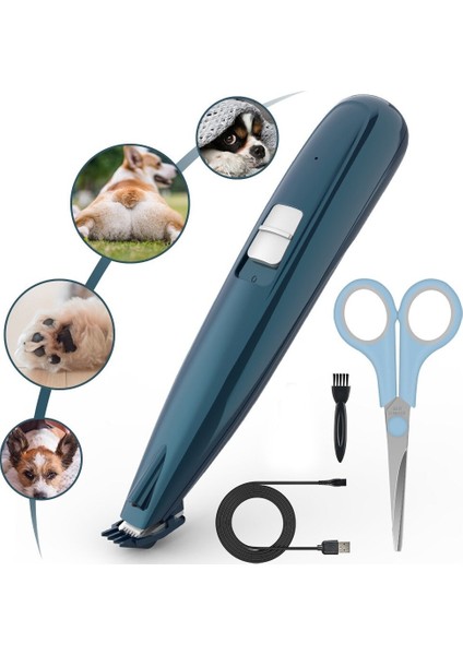 Küçük Köpekler Paws Çevresindeki Saçları Düzeltmek Için Düşük Gürültülü Elektrikli Pet Düzeltici (Yurt Dışından)