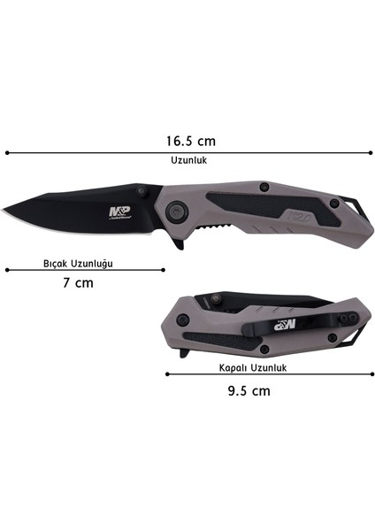Smith Wesson® M&p M2.0 Ultraglıde Tı Aluminum Rubberized Drop Point Çakı 1100041 fiyatları