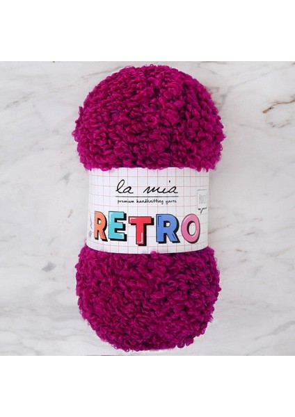 Retro Fuşya El Örgü İpi - LM4153
