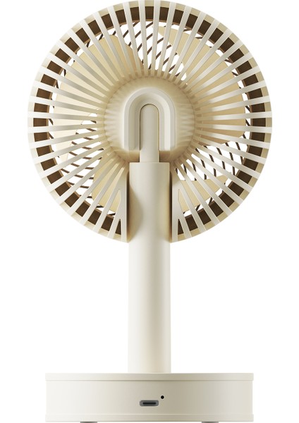 EFN14 Krem 1200MAH 3 Hız Kademeli Masaüstü USB Fan