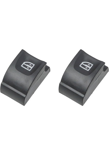 Renault Megane 3 için Altı Düz Tip Cam Açma Düğme Kapağı - 2 Adet