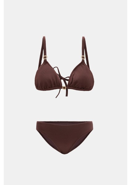 Assos Mocha Dolgusuz Çıkarılabilir Pedli Üçgen Toparlayıcı Bikini Takım