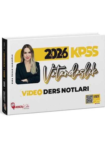 Hoca Kafası 2026 Kpss Vatandaşlık Video Ders Notları - Esra Özkan Karaoğlu