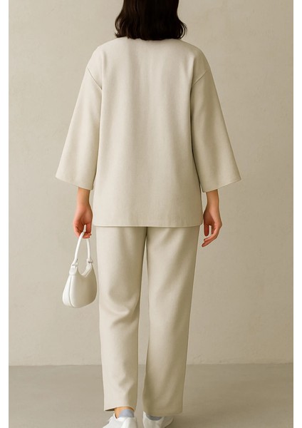 Kadın Giyim Önden Bağlamalı Tunik Pantolon Takım indirimleri