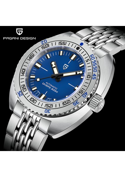 PD-1719 Sub 300T Erkek 42,7 mm 300 M Su Geçirmez NH38 Otomatik Mekanik Saat Safir Kristal Saat