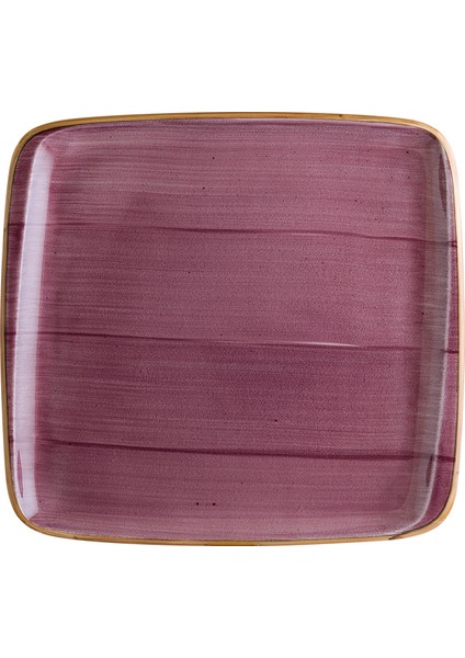 Aura Blackberry Moove 15*14 cm 12 Adet Porselen Kare Tabak Lila