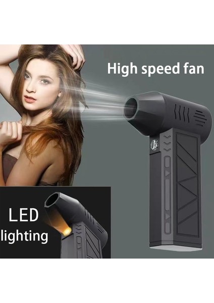 Mini Jet Fan Turbo Hızlı Fan 130000RPM Yüksek Hız Güç Üfleme Turbo Fan (Premium Karbon Fiber Taşıma Çantalı) fırsatları