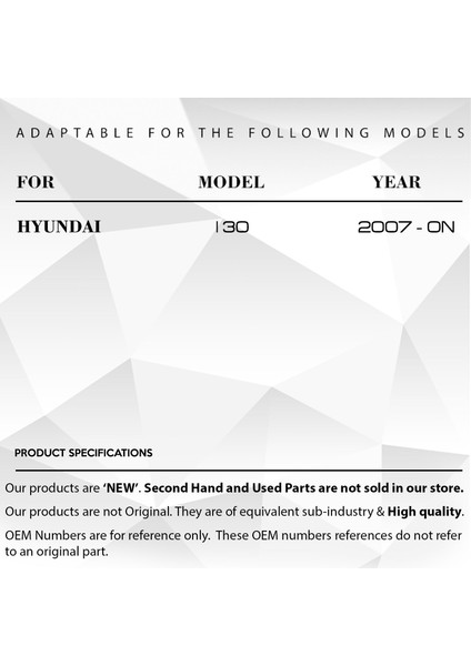 Hyundai i30 için Sunroof Tamir Seti indirimleri