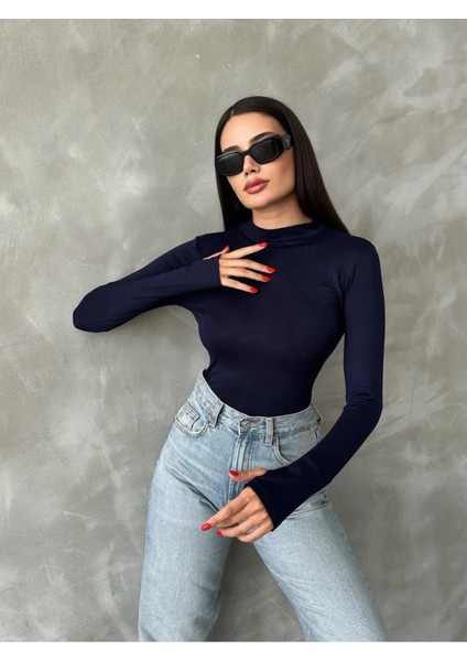 %95 Pamuklu Parmak Geçmeli Kadın Body – Esnek Kumaş fırsatları