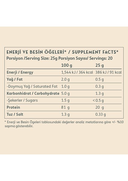 Protein Pudding 500 gr - Vanilya