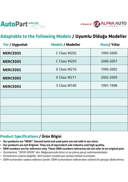 Mercedes E Sınıfı (W210-W211) için Bej Sunroof Güneşlik El Tutamağı fiyatları