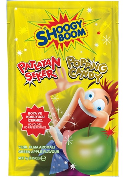 Boom Elma Aromalı Patlayan Şeker 7 Gr. 1 Adet