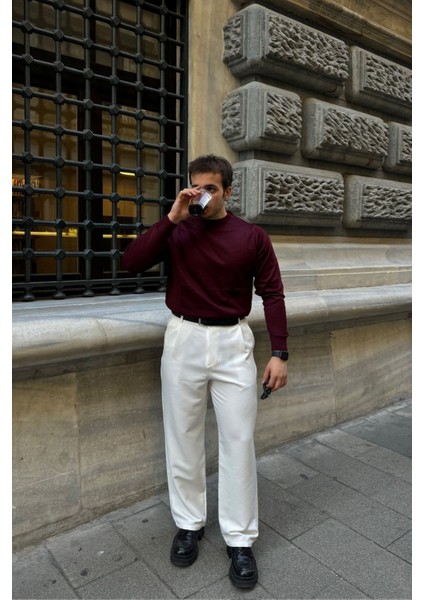 Erkek Standart Fit Normal Kesim Bisiklet Yaka Triko Kazak fırsatları