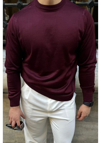 Erkek Standart Fit Normal Kesim Bisiklet Yaka Triko Kazak indirimleri